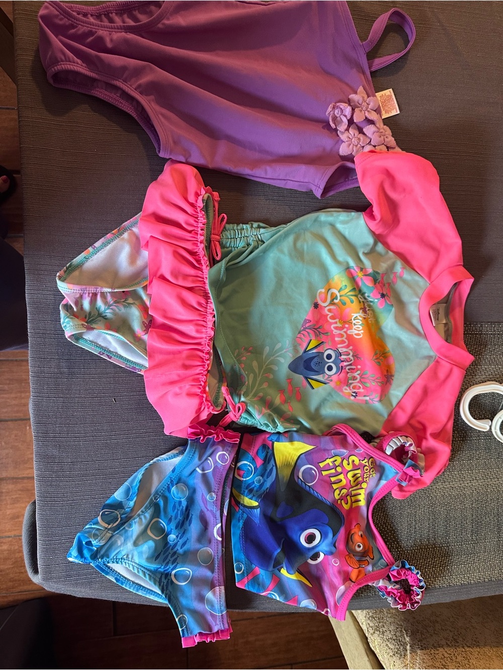Disney Girls Swim Set - Purple, Pink, Aqua, Blue